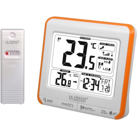 Station météo blanc/orange - La Crosse Technology - WS 6811 WHI-ORA (1/2)