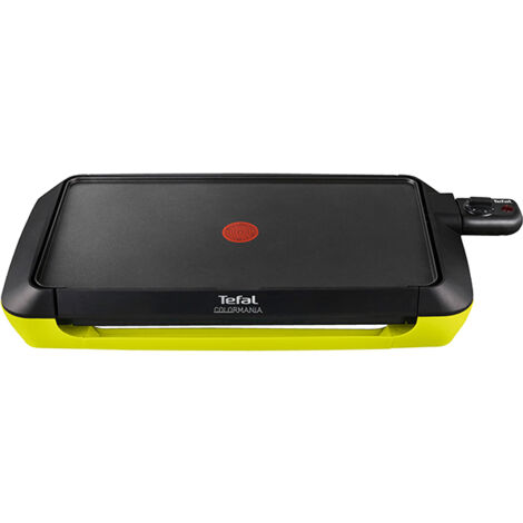 Tefal – Plancha électrique 2000W – Surface de cuisson 46 x 24 cm – Revêtement anti-adhésif – Indicateur de chauffe Thermo-Spot - CB6603