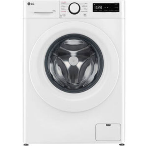 LG – Lave-linge frontal 10kg – Classe A – Vitesse d'essorage 1400 trs/min – Niveau sonore 71 dB – Lave-linge connecté avec départ différé