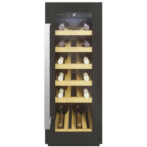 Candy – Cave à vin encastrable 58L 20 bouteilles – Dimensions 81,8 x 29,5 x 56,2 cm – Régulateur électronique – Niveau sonore 39 dB - CCVB30F1 (1/7)