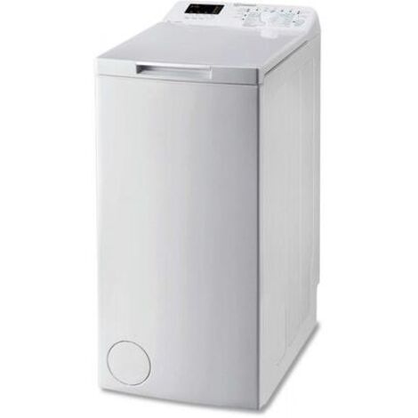 Indesit – Lave-linge top 7kg – Classe énergétique E – Vitesse d'essorage 1200 trs/min – Niveau sonore 78 dB – Départ différé