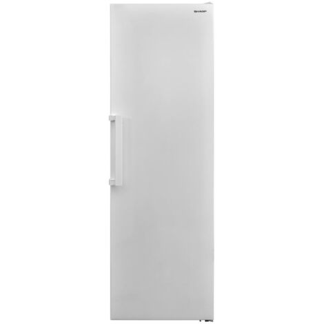Sharp – Congélateur armoire 280L – Classe E – Dégivrage automatique – Dimensions H186 x L59.5 x P65 cm – Couleur blanche (1/4)