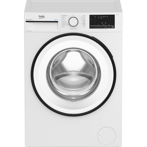 Beko – Lave-linge frontal 11 kg – Vitesse d'essorage 1400 tours/min – Classe énergétique A – Technologie SteamTherapy – 15 programmes de lavage - B3WFT51140W