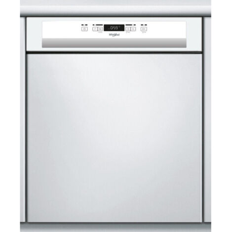 Whirlpool – Lave-vaisselle intégrable 60cm 14 couverts 46dB – Classe E – 8 programmes de lavage – Départ différé jusqu'à 24h – WBC3C26