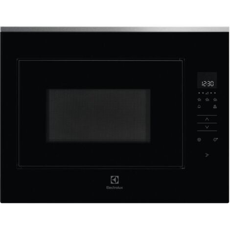 Electrolux – KMFE264TEX – Micro-ondes encastrable 900W – Volume 26L – Dimensions 45,9 x 59,4 x 40,4 cm – Noir inox anti-trace - KMFE264TEX-Micro-ondes