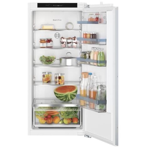 Bosch – Réfrigérateur intégrable 1 porte 204 litres – Technologie FreshSense – Éclairage LED – Niveau sonore 35 dB – Classe énergétique E - KIR41VFE0