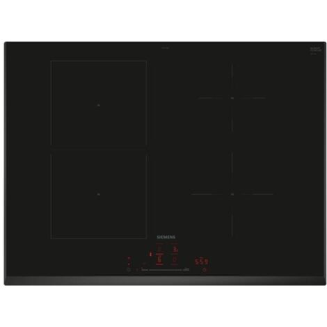 Siemens – Plaque induction 4 foyers 710mm 6900W – Technologie Home Connect pour contrôle à distance – ED751HSB1E