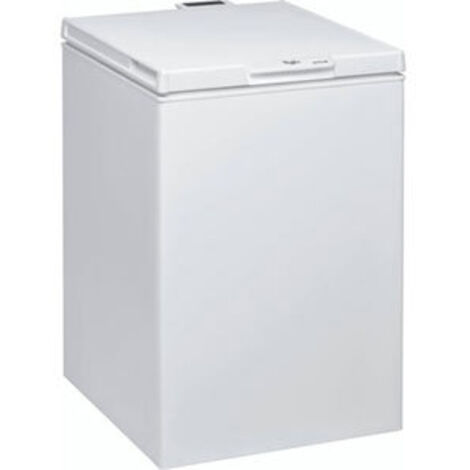 Whirlpool – Congélateur coffre 132 litres – Classe E – Niveau sonore 41 dB(A) – Dégivrage manuel – Autonomie 18h – Roulettes pour déplacement facile - WHS1422