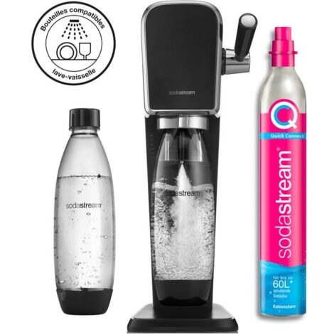 Machine à soda et eau gazeuse Sodastream Machine ART Noire Pack Lave Vaisselle