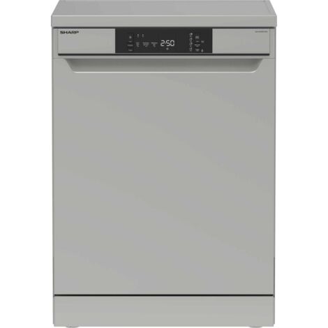 Sharp – Lave-vaisselle 60cm 13 couverts 47dB – Classe E – Économie d'eau 12L/cycle – Filtre antibactérien – Installation pose libre - QWNA1BF47ES1