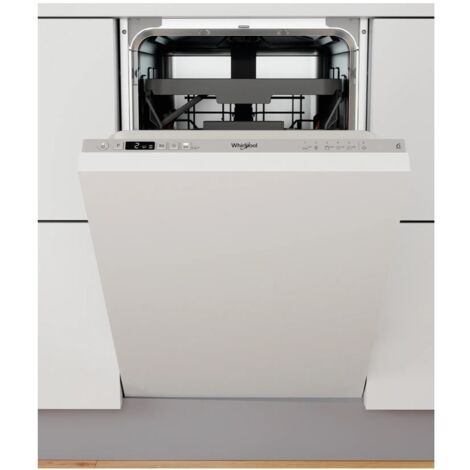 Whirlpool – Lave-vaisselle tout encastrable 10 couverts – 45 cm – 47 dB – 6 programmes – Technologie 6ème Sens – Départ différé jusqu'à 12h