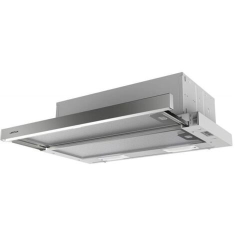 Airlux – Hotte tiroir escamotable 59,8 cm – Débit d'air max. 310 m³/h – Moteur intégré – Installation murale – Niveau sonore 67 dB - AHT630IX