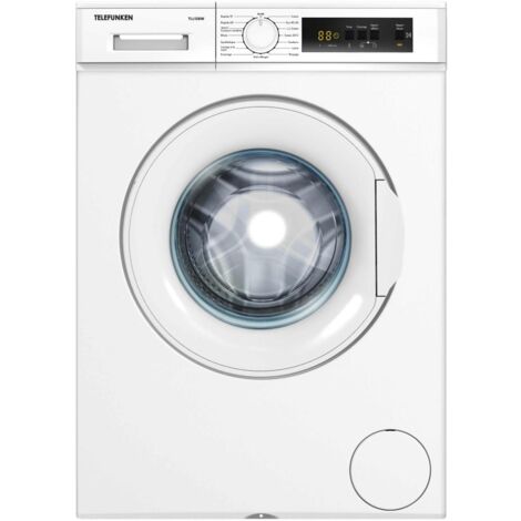 Telefunken – Lave-linge frontal 8kg classe D – Vitesse d'essorage 1200 trs/min – Niveau sonore 77 dB – Départ différé