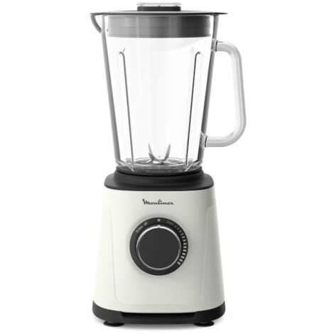 Moulinex – Blender 1200W avec bol en verre 2L – Technologie Powelix – Mixage, fouettage, broyage, glace pilée – Contrôle de vitesse et mode Pulse - LM771AF0