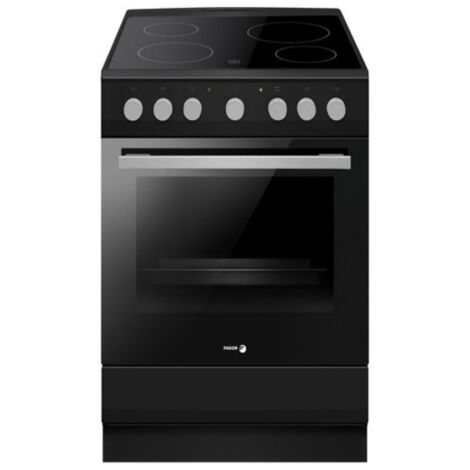 Cuisinière vitrocéramique 62l 4 feux noir mat - Fagor - FACV203N