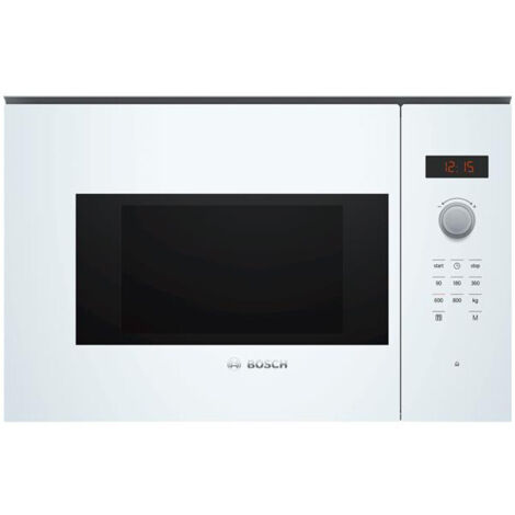 Bosch – Micro-ondes encastrable monofonction 20L – Puissance 800W – 5 niveaux de puissance – AutoPilot7 pour cuisson parfaite - BFL523MW1F