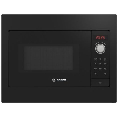 Bosch – Micro-ondes encastrable 20L 800W – 5 niveaux de puissance – Écran LED – Ouverture latérale – Sécurité enfant (1/7)