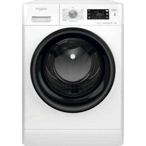 Whirlpool – Lave-linge frontal 9 kg – Vitesse d'essorage 1200 trs/min – Classe A – Niveau sonore 78 dB – Pose libre – 14 programmes - FFBNA9269BVFR