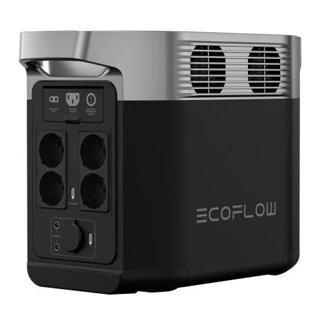 Eco Flow – Station d'alimentation portable 1024 Wh – Puissance de sortie 1800 W – Recharge rapide 0 à 80 % en 50 min – Autonomie 3000 cycles