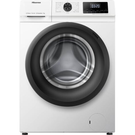 Hisense – Lave-linge frontal 12 kg 1400 tours/min – Classe A – Moteur Inverter – Fonction Vapeur – WFQE1214EVJM (1/6)