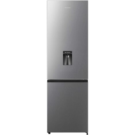 Hisense – Réfrigérateur combiné 255L FCN255WDE – Ventilé – 3 clayettes – Distributeur d'eau intégré – Classe E – 40 dB(A) – 179.7 x 55 x 56.3 cm