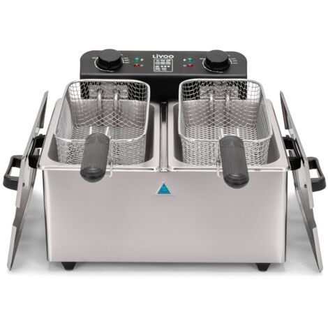 Friteuse à air chaud LIVOO DOC344CO friteuse sans huile bac double 11L Pas Cher