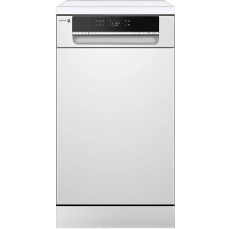 Fagor – Lave-vaisselle compact 45 cm – 10 couverts – Classe E – 6 programmes – Départ différé – Consommation 9L/cycle – FLVP101EW (1/5)