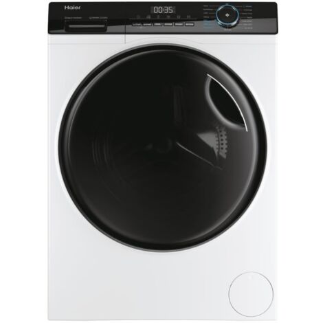 Haier – Lave-linge 8 kg 1400 tr/min – Classe énergétique A – Blanc – Pose libre – Séchage 5 kg – Moteur silencieux – HWD80-B14939-FR (1/5)