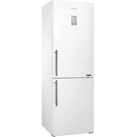 Samsung – Réfrigérateur combiné 60cm 339L ventilé blanc – Technologie No Frost – Silencieux 37 dB – 4 clayettes en verre – Pose libre - RB34J3515WW