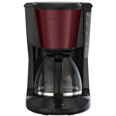 Moulinex – Cafetière filtre 1,25 L en acier inoxydable – Système anti-goutte – Fonction maintien au chaud 30 min – 10-15 tasses - FG5S05E0