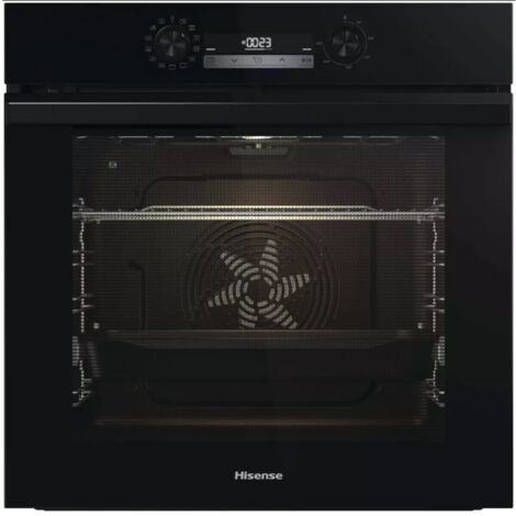 Hisense – Four traditionnel multifonction 77L – Nettoyage par pyrolyse – Classe A+ – Finition noire élégante pour cuisine moderne - O64213EPBG