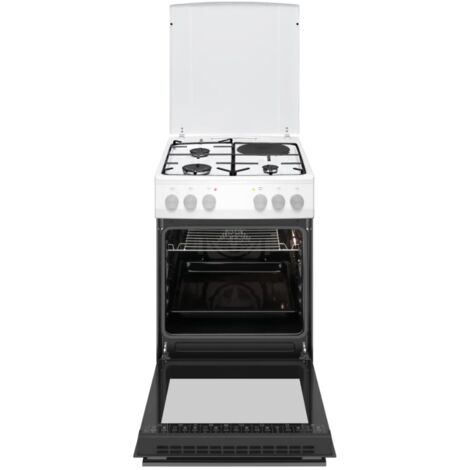 Fagor – Cuisinière mixte 62L 4 feux gaz et électrique – Four multifonction 9 fonctions – Nettoyage catalytique – Classe A – 2800W max - FACM103B