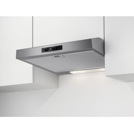 Electrolux – Hotte casquette 60cm 272m³/h – 3 vitesses – Éclairage LED – Classe D – Sortie Ø 125mm – EFU216S