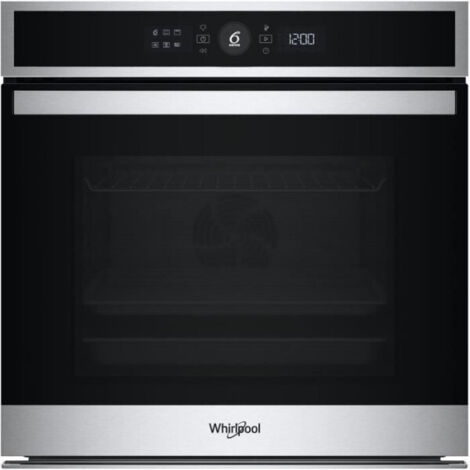 Whirlpool – Four encastrable multifonction 73L – Technologie 6ème Sens – Nettoyage pyrolyse et hydrolyse – Classe A+ – Dimensions 56x58,5x55 cm – WOI4IS8PM0XAF