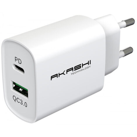 Chargeur secteur USB AKASHI ALTACQC20WH (1/4)