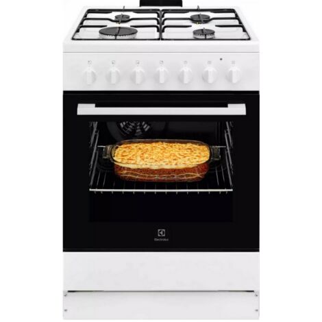 Cuisinière gaz 57l 4 foyers blanc - Electrolux - LKK620010W