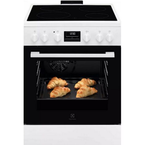 Cuisinière vitrocéramique 58l 4 feux blanc - Electrolux - LKR664177W