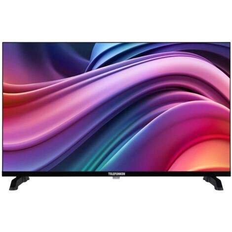 Telefunken – Téléviseur LED 60 cm – Résolution HD – Smart TV – Accès facile à contenus en ligne – Économie d'énergie A+ - TFK24GPD25SB