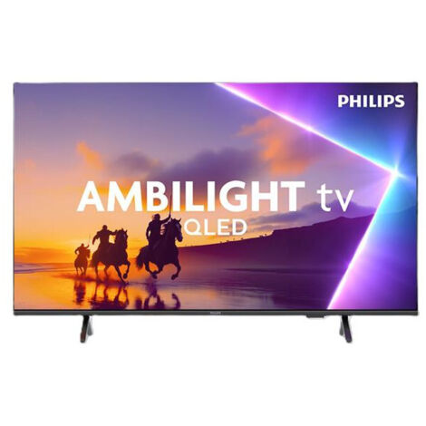 Philips – TV QLED 50 pouces UHD 4K – 60 Hz – Ambilight 3 côtés – 3 ports HDMI – Compatible HDR+ – Smart TV avec Alexa et Google Home (1/3)