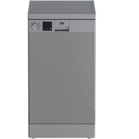 Beko – Lave-vaisselle 45cm 10 couverts 49dB – Classe D – 5 programmes – Départ différé – Argenté pour petites cuisines - DVS05030S