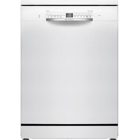 Bosch – Lave-vaisselle pose-libre 60 cm – 13 couverts – Classe D – Moteur EcoSilence Drive – AquaStop – SMS2HTW02E