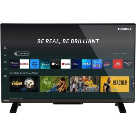 Toshiba – Téléviseur LED 32'' Full HD 1920x1080 – 2 ports HDMI – Bluetooth – Son DTS Virtual:X pour expérience immersive - 32QV2F63DG