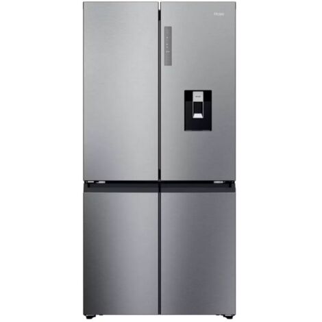 Haier – Réfrigérateur américain 646L nofrost inox 90.8cm – Distributeur d'eau – Compartiment My Zone – HCR39F19EWMM