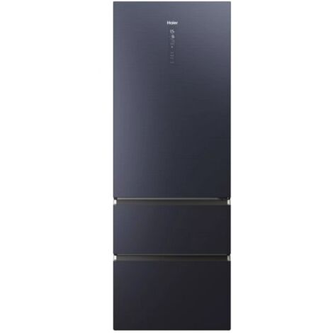 Haier – Réfrigérateur combiné 483L no frost noir – Dimensions H200.6 x L70 x P67.5 cm – Classe énergétique E – Compresseur Inverter silencieux - HTW7720ENMB
