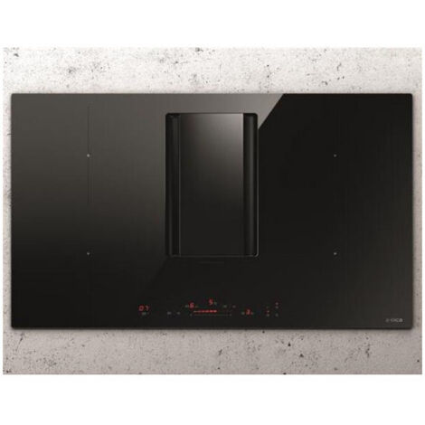 Elica – Plaque induction aspirante 4 foyers – Largeur 78 cm – Fonction Autocapture pour aspiration optimale – Détecteur de casserole