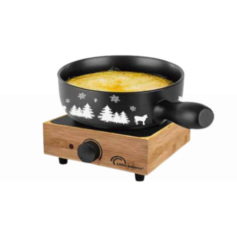 Appareil à fondue 800W pour 8 personnes – Noir – Idéal pour soirées conviviales – Fondue savoureuse et rapide – Little Balance