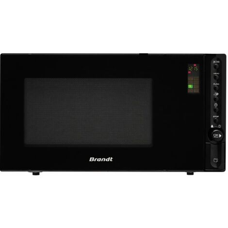 Brandt – Micro-ondes à poser 28L 1400W noir – Commandes électroniques – Pour cuisson rapide et gril – GE2805B - GRIL 28 L