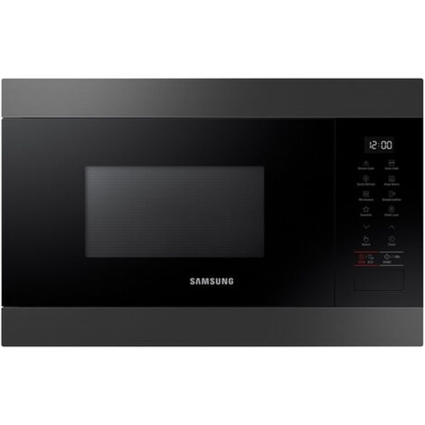 Samsung – Micro-ondes encastrable 22L – Puissance 1250W – Dimensions 38x59,5x32cm – Décongélation rapide et cuisson automatique - MS22M8274AM
