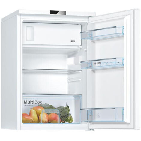 Bosch – Réfrigérateur table top 120 litres – Congélateur 14L – Classe E – 39 dB – Dimensions 56x85x58 cm – Dégivrage automatique - KTL15NWEB