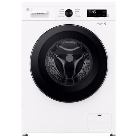 LG – Lave-linge frontal 9kg A+++ 1400trs/min – Niveau sonore 75dB – Lave-linge connecté – F94B15WHS